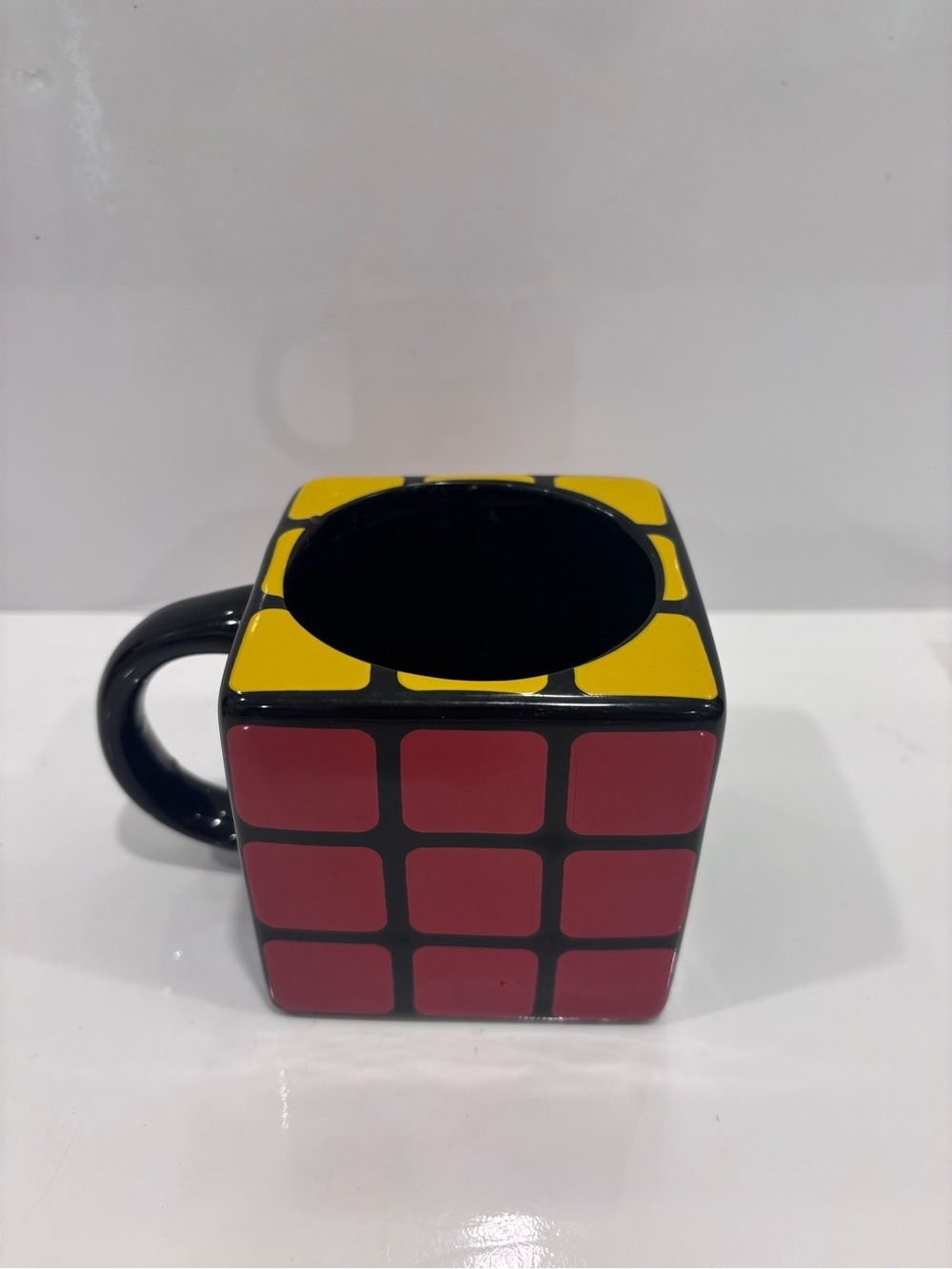 Official Rubik’s Cube 3d ceramic coffee mug Paladone licensed puzzle cube mug